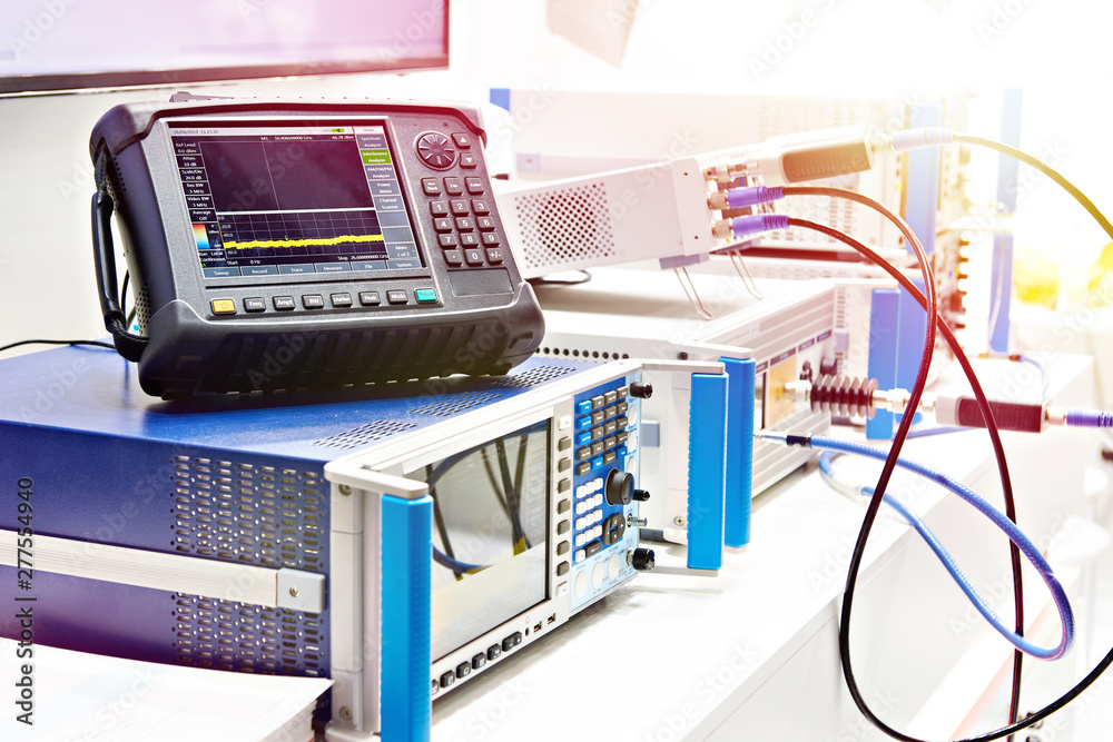 Digital oscilloscope and spectrum analyzer Stock Photo Adobe Stock