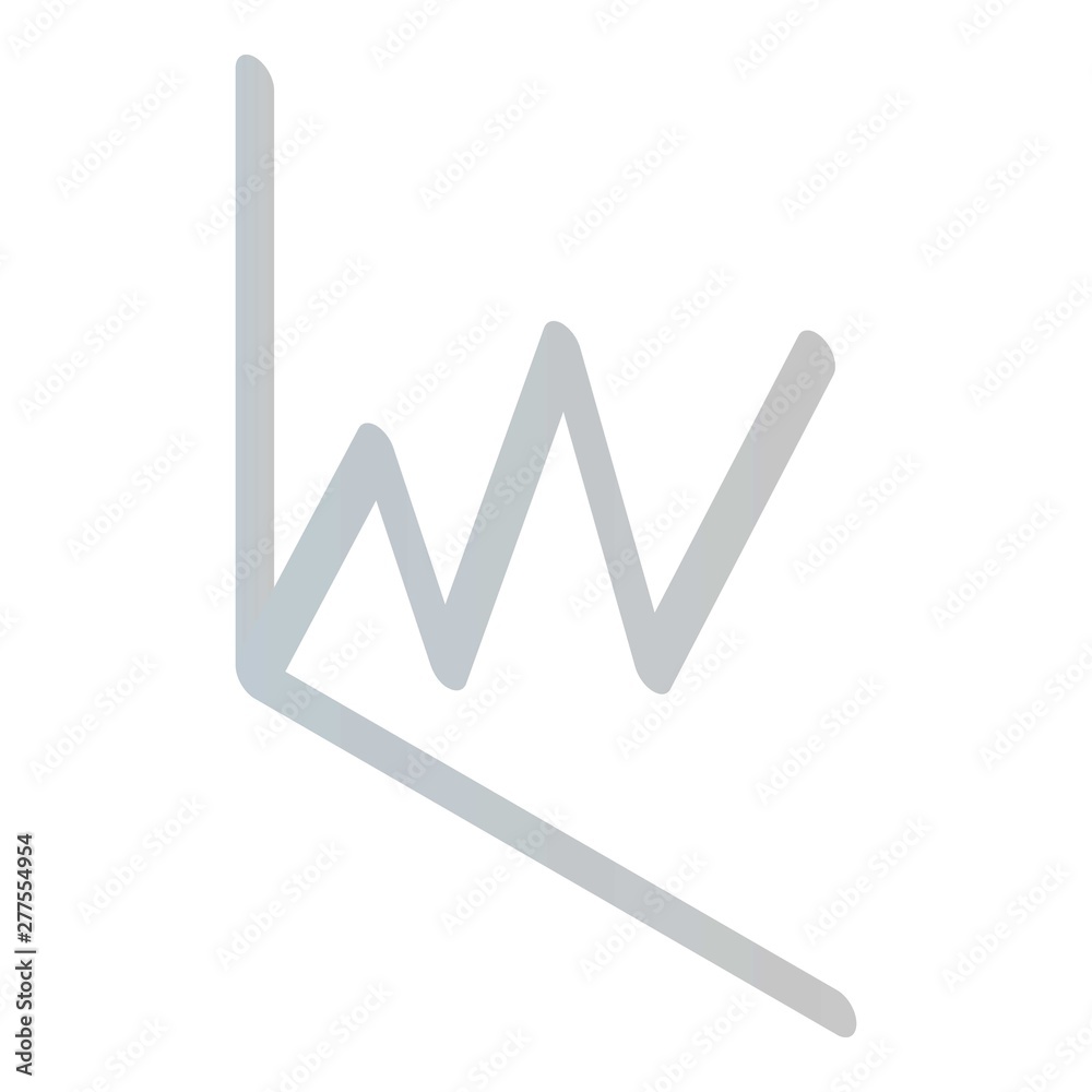 Graph chart icon. Isometric of graph chart vector icon for web design isolated on white background Graph chart icon. Isometric of graph chart vector icon for web design isolated on white background
