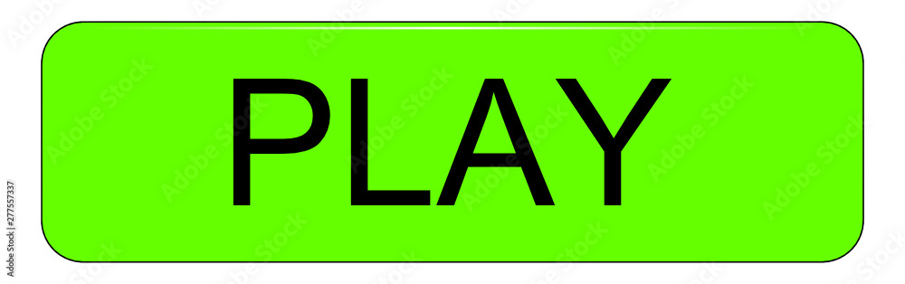 Play Button on white background - illustration Play Button on white background - illustration