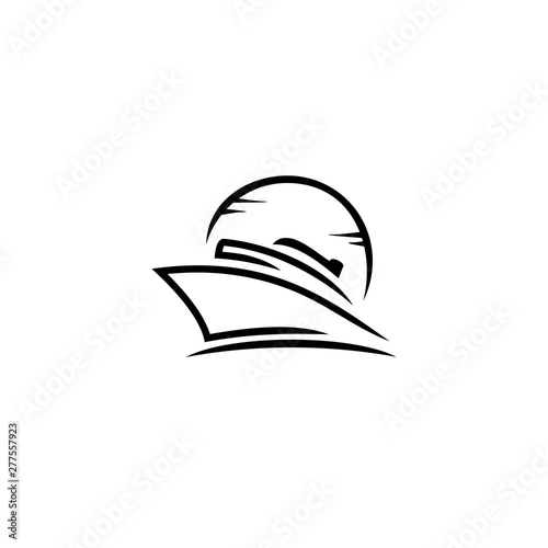 Ship or Boat Logo Design Vector Inspiration
