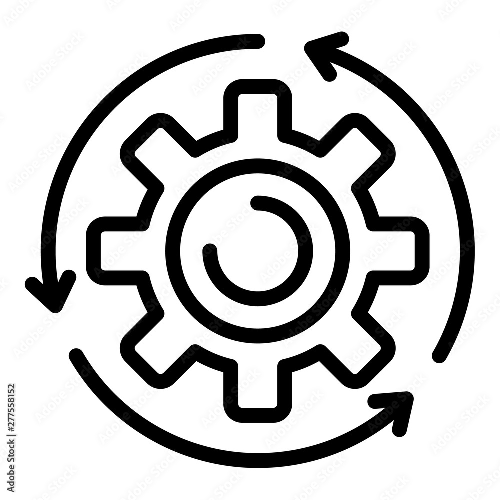 Assembly gear wheel icon. Outline assembly gear wheel vector icon for web design isolated on white background Assembly gear wheel icon. Outline assembly gear wheel vector icon for web design isolated on white background
