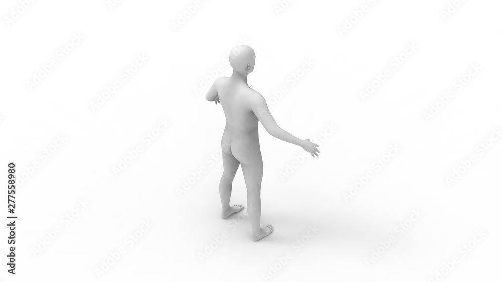 3d rendering of a human model isolated in white background 3d rendering of a human model isolated in white background