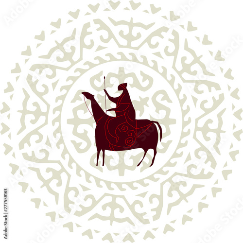 Horseman middle east abstraction