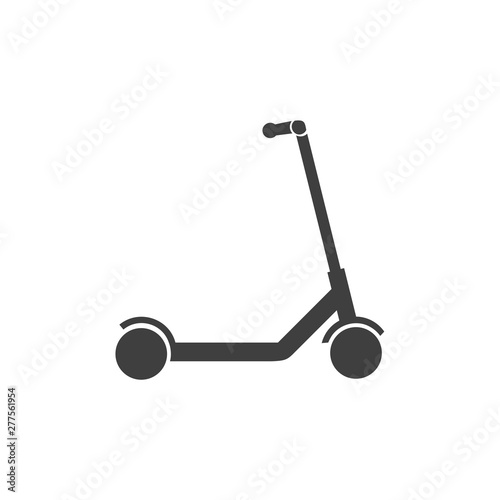 scooter icon template black color editable. Microphone symbol vector sign isolated on white background. Simple logo vector illustration for graphic and web design.