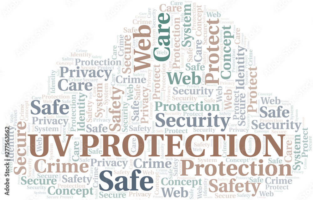Uv Protection word cloud. Wordcloud made with text only. Uv Protection word cloud. Wordcloud made with text only.