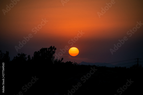Sunset over Rhodos