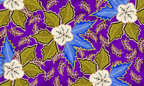 Indonesian Batik is made with wax dyeing technique applied to all fabrics. Can be used on clothes