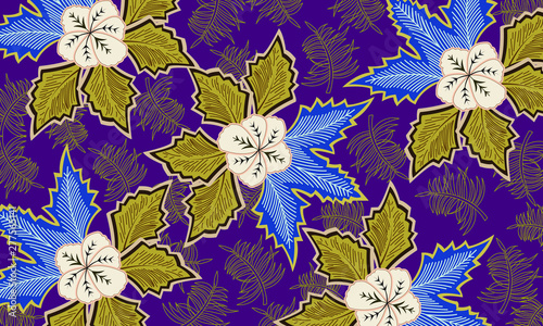 Indonesian Batik is made with wax dyeing technique applied to all fabrics. Can be used on clothes