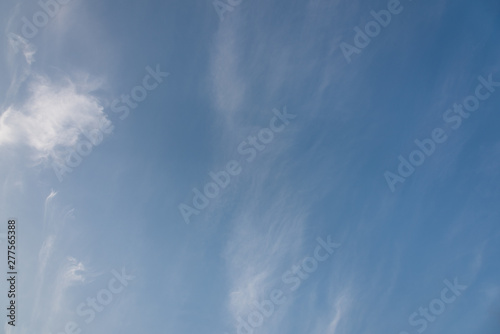 Blue sky and white clouds background material