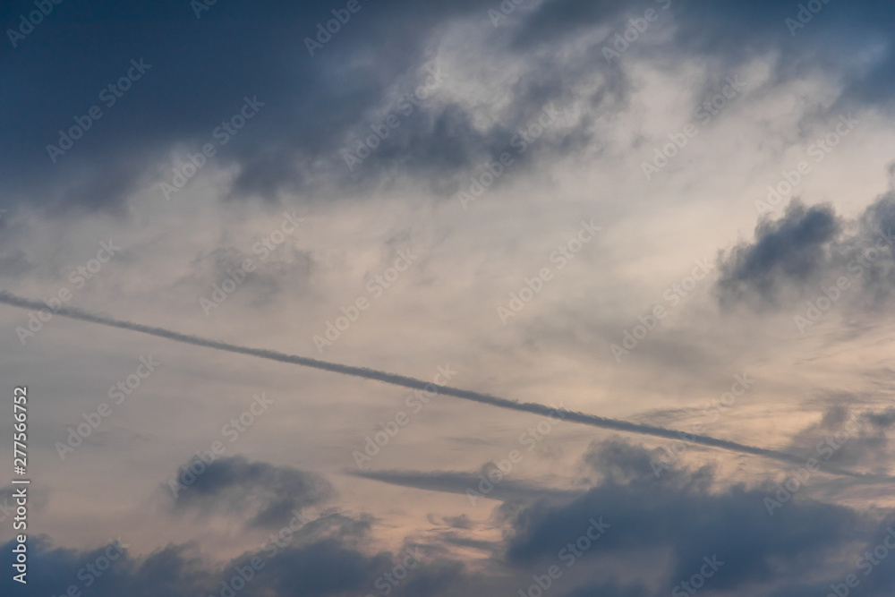 Beautiful dark clouds and sunset clouds at dusk sky Beautiful dark clouds and sunset clouds at dusk sky
