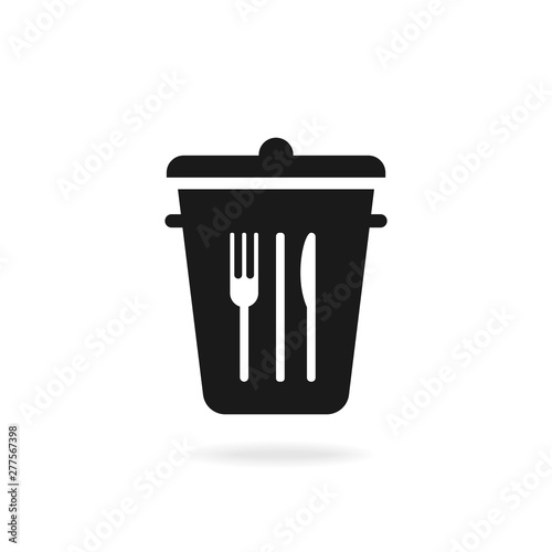 Abstract food logo design. Vector image.