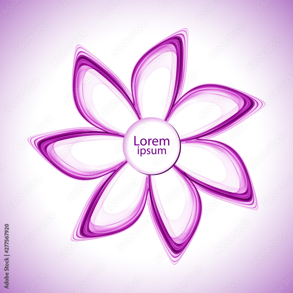 Bright abstract flowers on a white background Bright abstract flowers on a white background