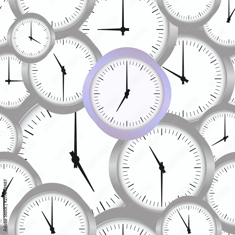 Seamless clocks background. Watch time clock dial seamless pattern Seamless clocks background. Watch time clock dial seamless pattern