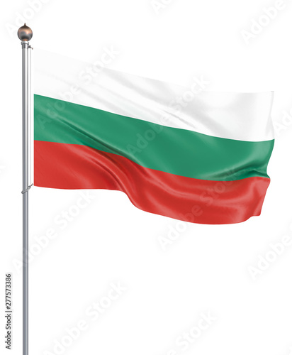 Free Download Bulgaria flag blowing in the wind. Background texture. Isolated on white. Sofia, Bulgaria. 3d rendering, wave. - Illustration - GFXLoad