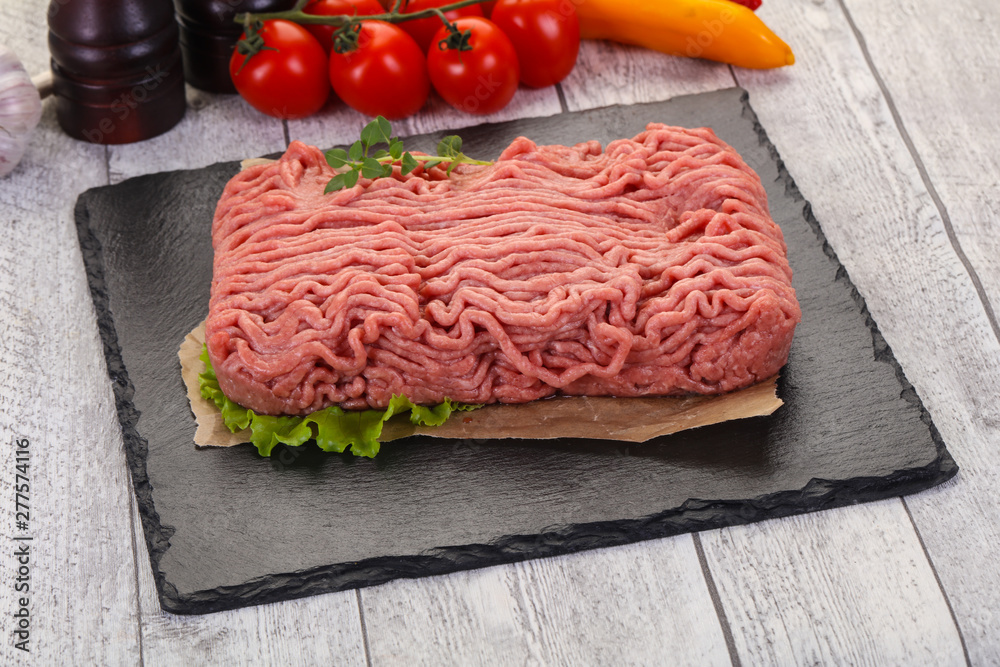 Raw turkey minced meat Raw turkey minced meat