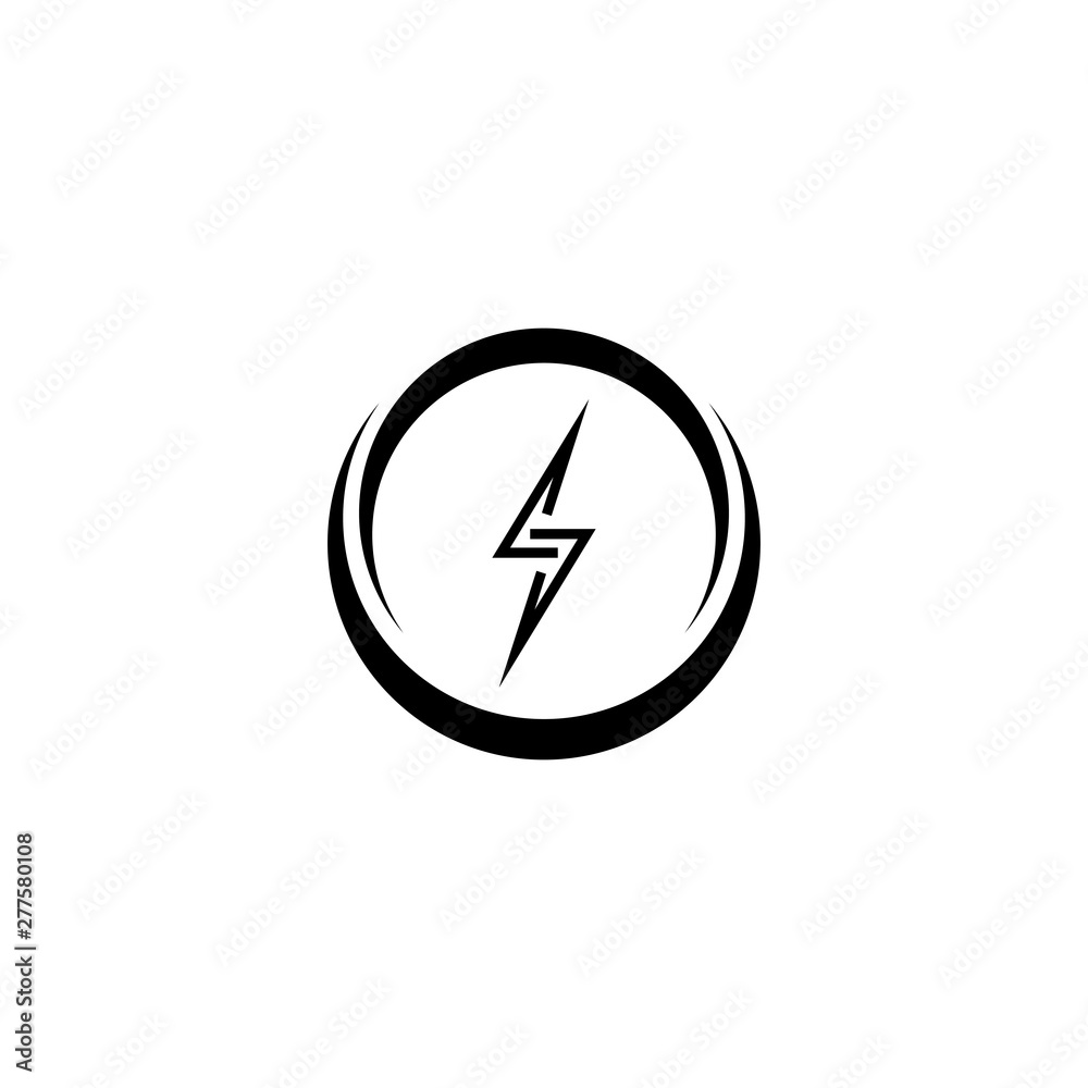 Dark lightning logo vector illustration Dark lightning logo vector illustration