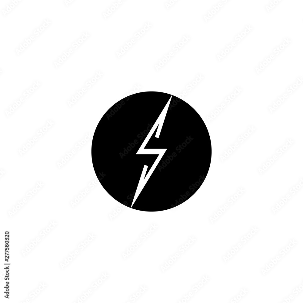 Dark lightning logo vector illustration Dark lightning logo vector illustration