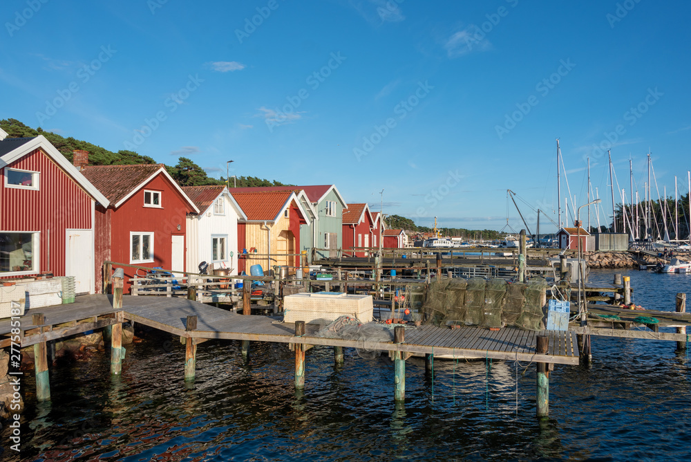Hafen von Resö, Schweden, Westküste