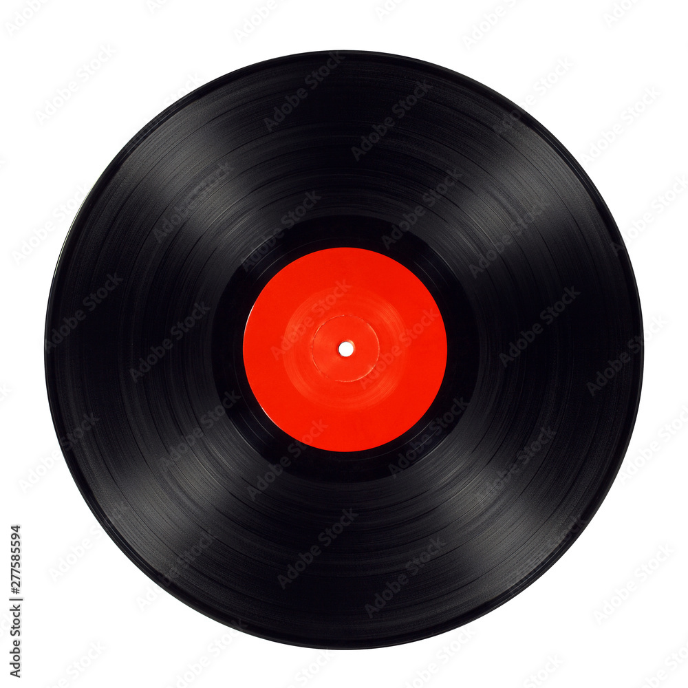 Old long play - clipping path Old long play - clipping path