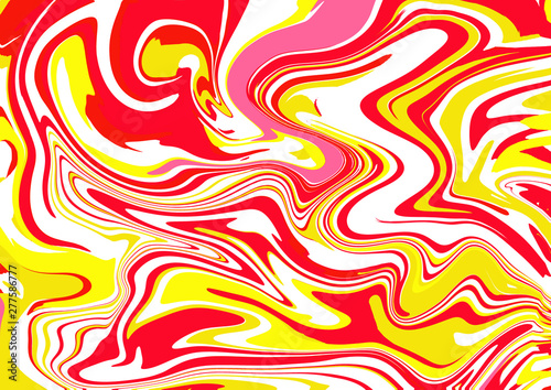 Abstract red yellow wavy digital background © TetianaKotova