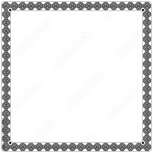 Square frame with a celtic elements
