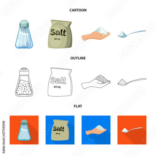 Vector design of cooking and sea icon. Set of cooking and baking stock vector illustration.