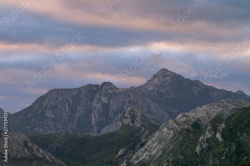 Views of the peaks of europe in Asturias, Spain.