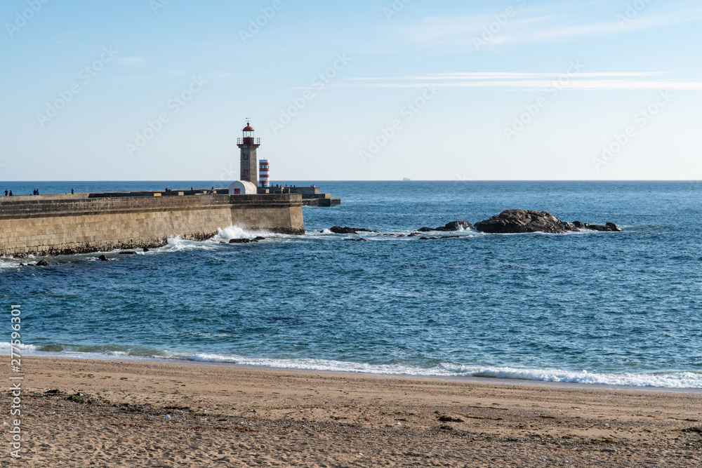 Felgueiras Lighthouse in Foz do Douro in the municipality and District of Porto.