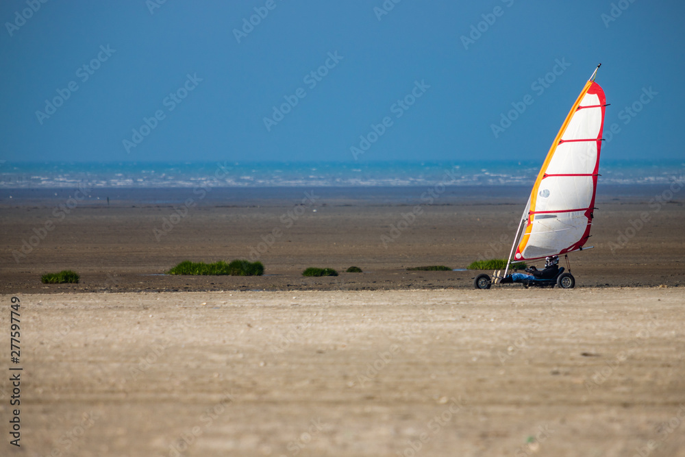 Fototapeta premium Kite Buggy on the beach