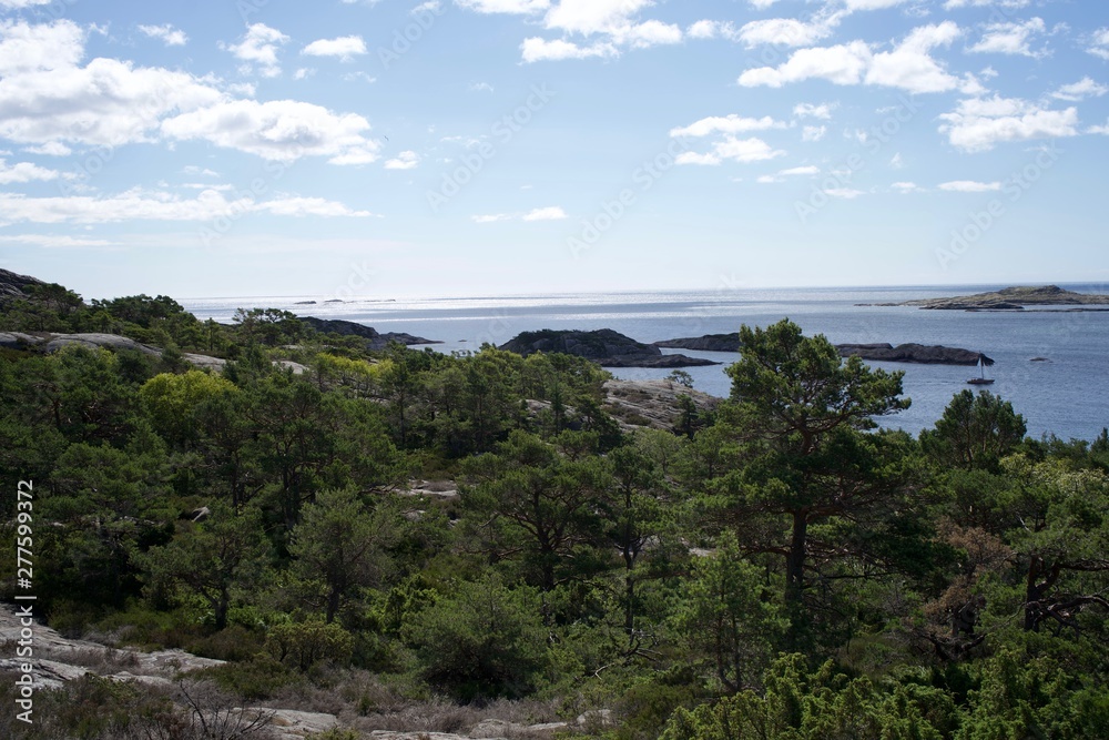 View over the ocean southern Norway