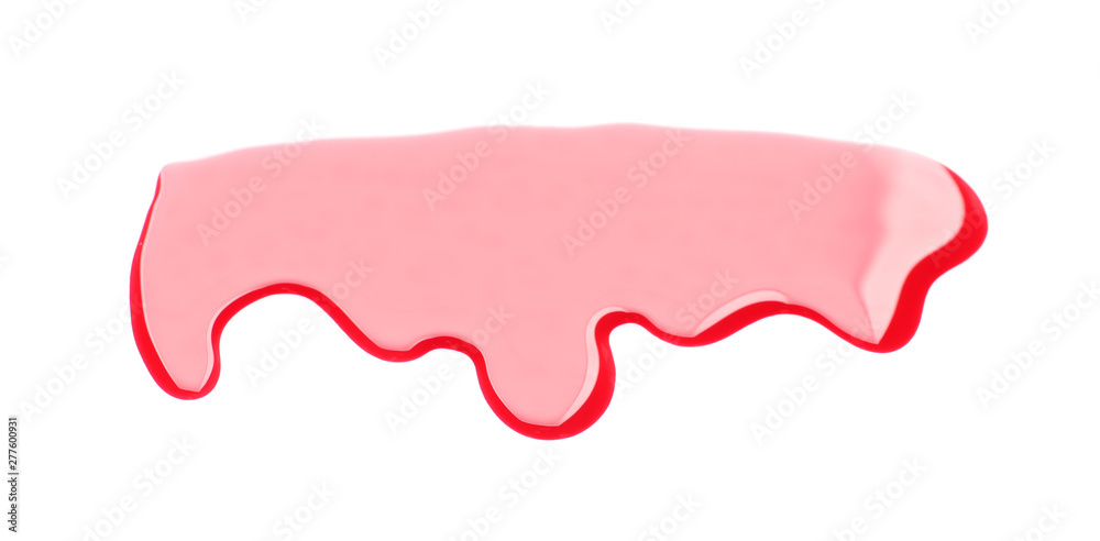 Colorful nail polish spilled on white background Colorful nail polish spilled on white background