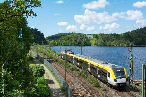 Train on the west coast in Sweden