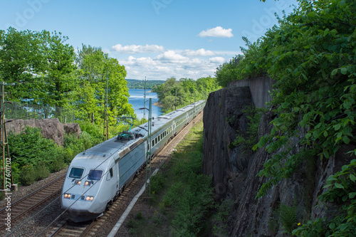 Train on the west coast in Sweden