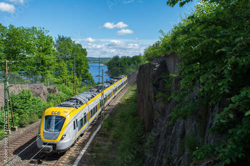 Train on the west coast in Sweden