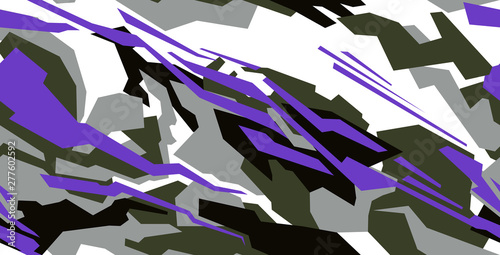 Car decal design vector. abstract racing graphic stripe background kit for vehicle vinyl wrap,
