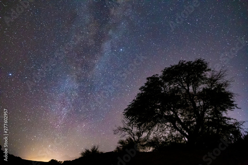 La via lattea nel cielo stellato di San Pedro De Atacama, Cile photo