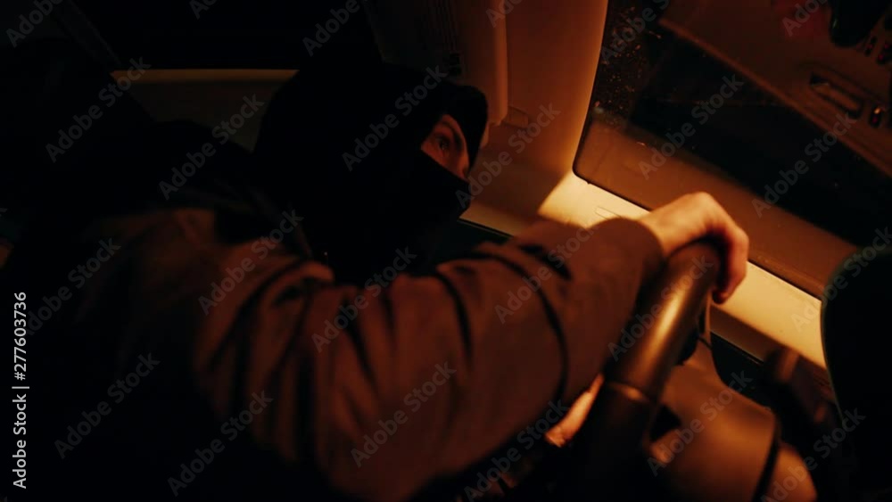 Gang riding in the car runs away from the police at night hooligan vandalism security crime criminal male burglar robbery steal stealing illegal man bandit slow motion Gang riding in the car runs away from the police at night hooligan vandalism security crime criminal male burglar robbery steal stealing illegal man bandit slow motion