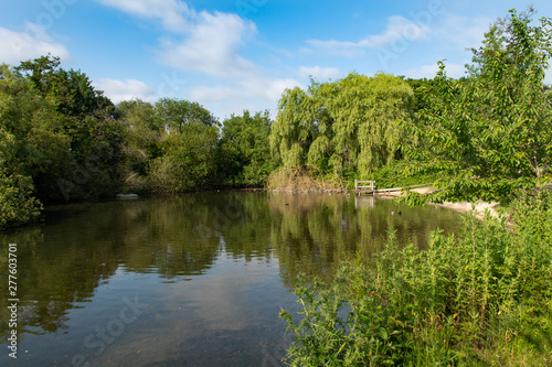 Blackdam Ponds in Basingstoke, Hampshire in England.