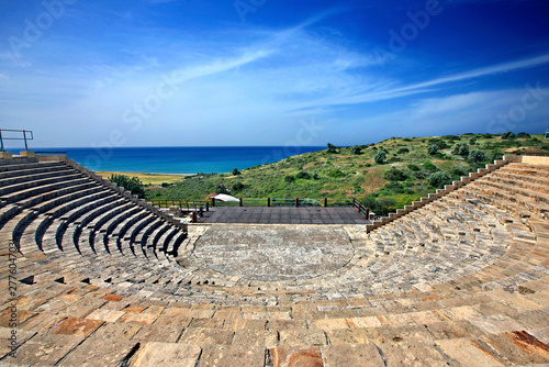 The Roman theater at Ancient Kourion, district of Lemessos (Limassol), Cyprus. photo