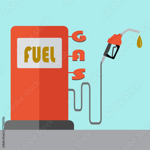 Fuel pump vector concept