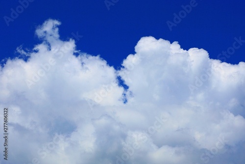 beautiful white clouds on blue sky on a sunny day