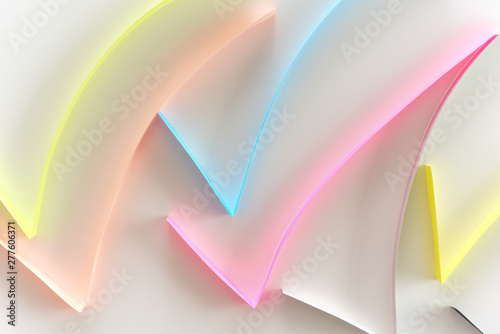 Papier peint Positive check or tick symbol, concept for positivity to convey message of posit