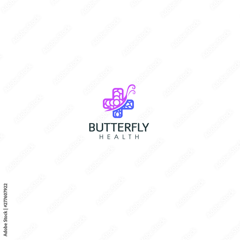 best original logo designs inspiration and concept for feminine Butterfly Health by sbnotion