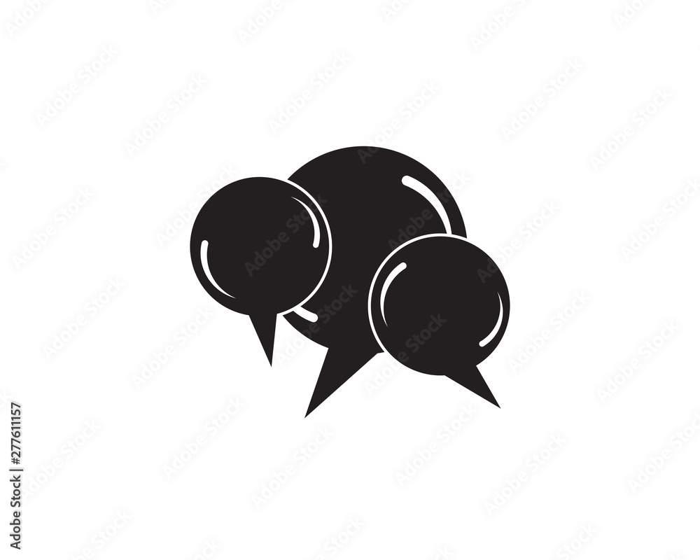 Bubble logo template vector icon illustration Bubble logo template vector icon illustration