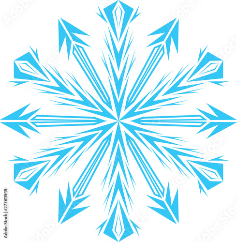 beautiful decorative snowflakes on a white background