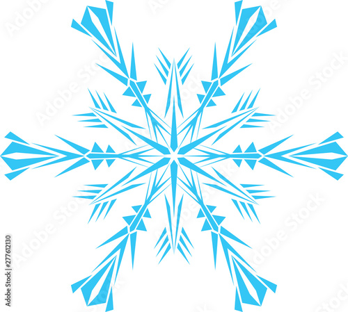 beautiful decorative snowflakes on a white background