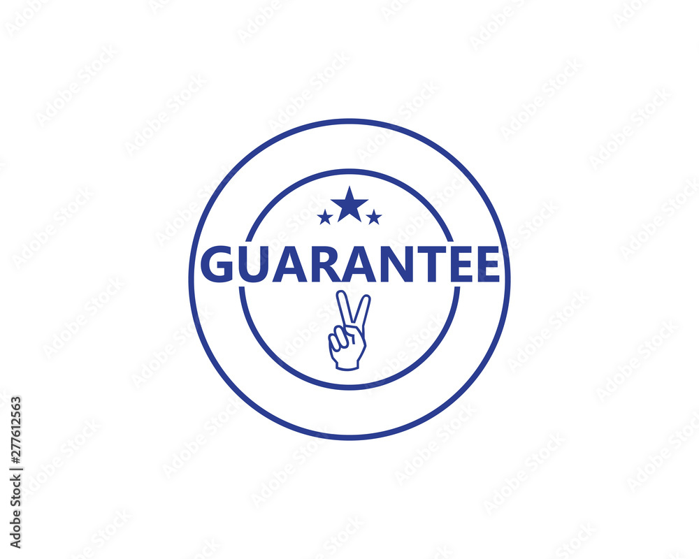 Guarantee Gold stamp sign vector Guarantee Gold stamp sign vector