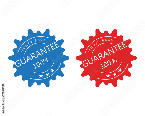 Guarantee Gold stamp sign vector