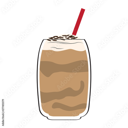 Isolated frappe icon over a white background - Vector