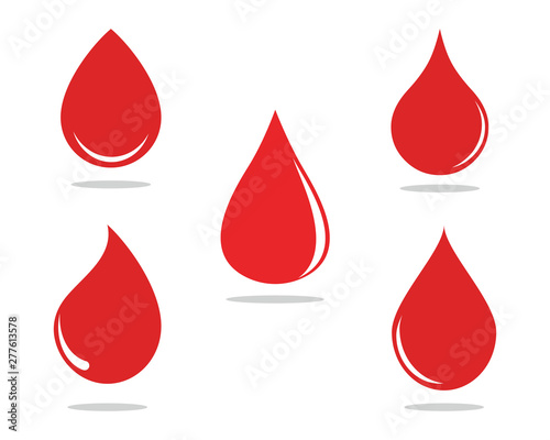 blood logo template vector illustration